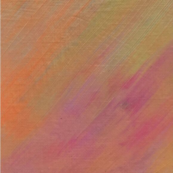 Custom Acrylic Painting Yellow Green Orange Pink - Picture 5 of 6